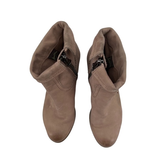 Sam Edelman Tan Louie Western Fringe Stack Heel Ankle Boots Size 5 Women’s - Picture 3 of 11